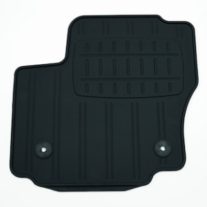 Tepih, spredaj gumiran, črn